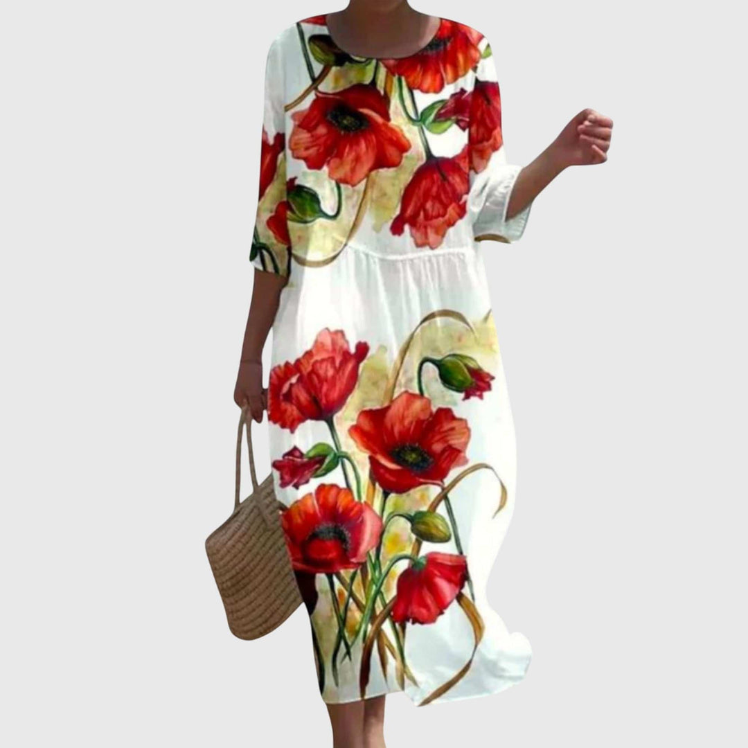Hayley™  |  Stylish Floral Maxi Dress