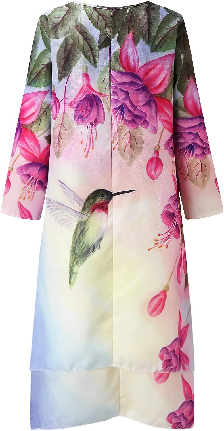 Debbie™  |  Vintage Bohemian Bloemen Jurk Met Zakken