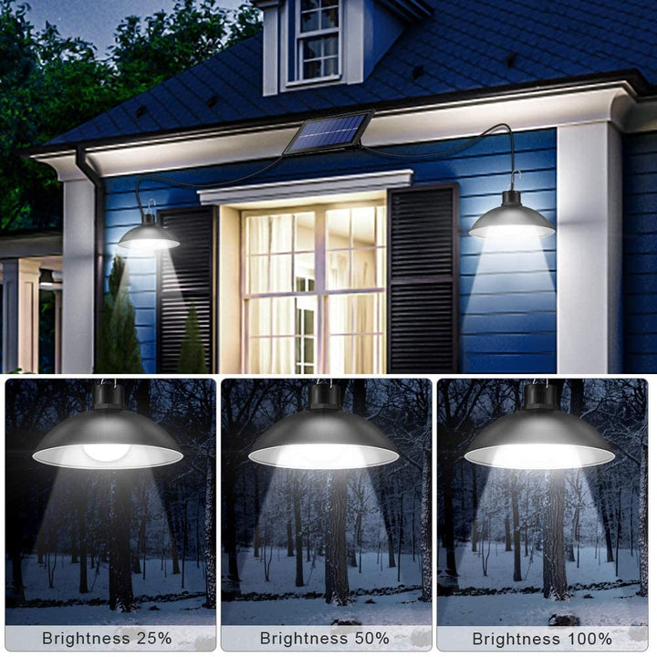 TwinRay Wireless Solar LED Lamp Set with Remote Control