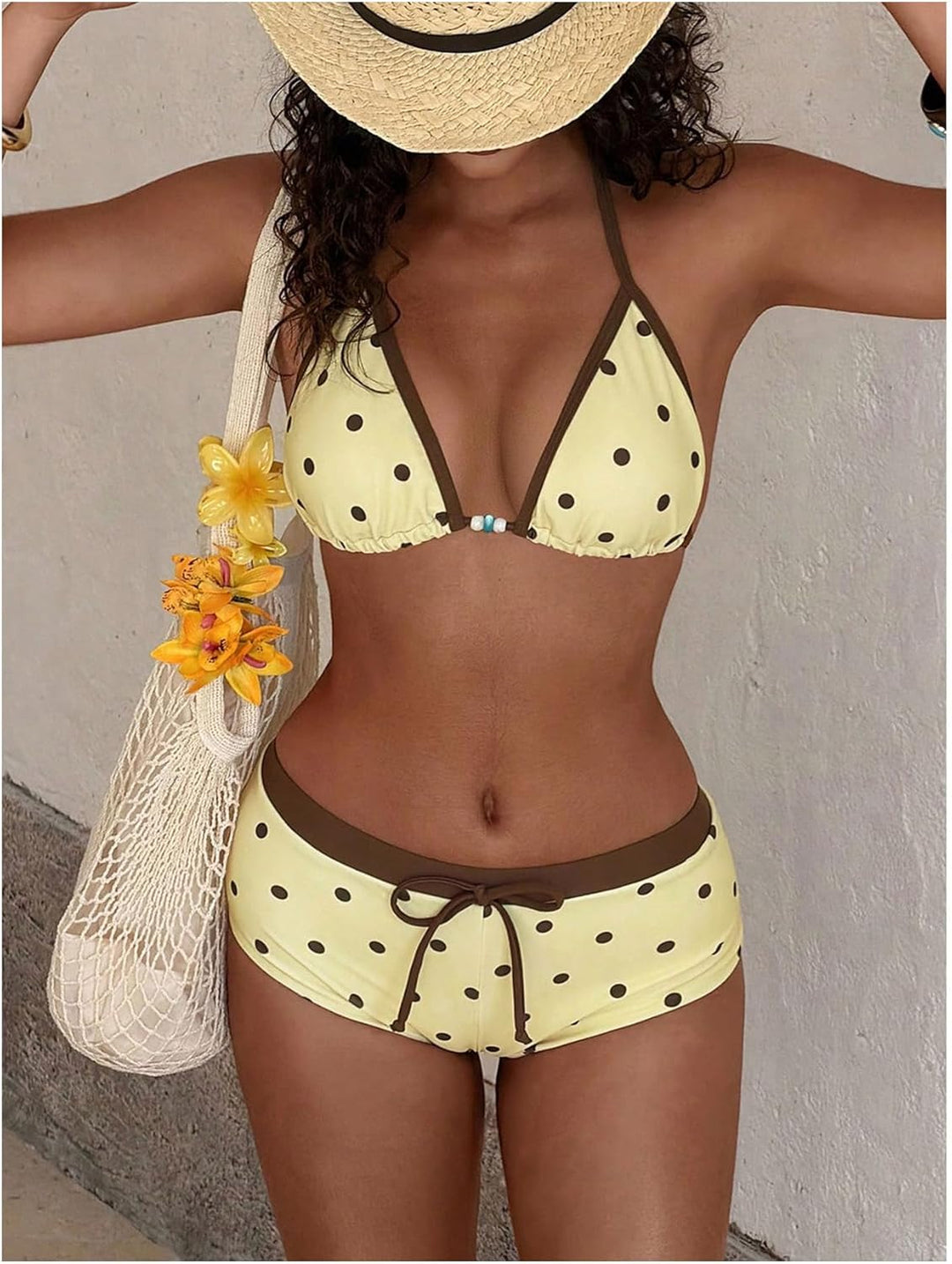 Lotte™ | Casual Polka Dot Triangle Bikini