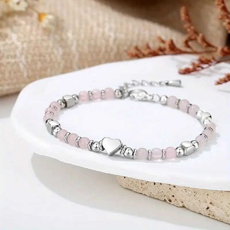 Bohemian Heart Bead Bracelet