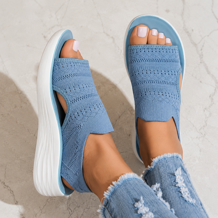 Ria™ | Comfortable Breathable Platform Sandals Made of Knitted Material