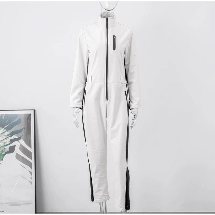 High-Waisted Ski Suit for Women – Insulated Winter Suit with Zipper