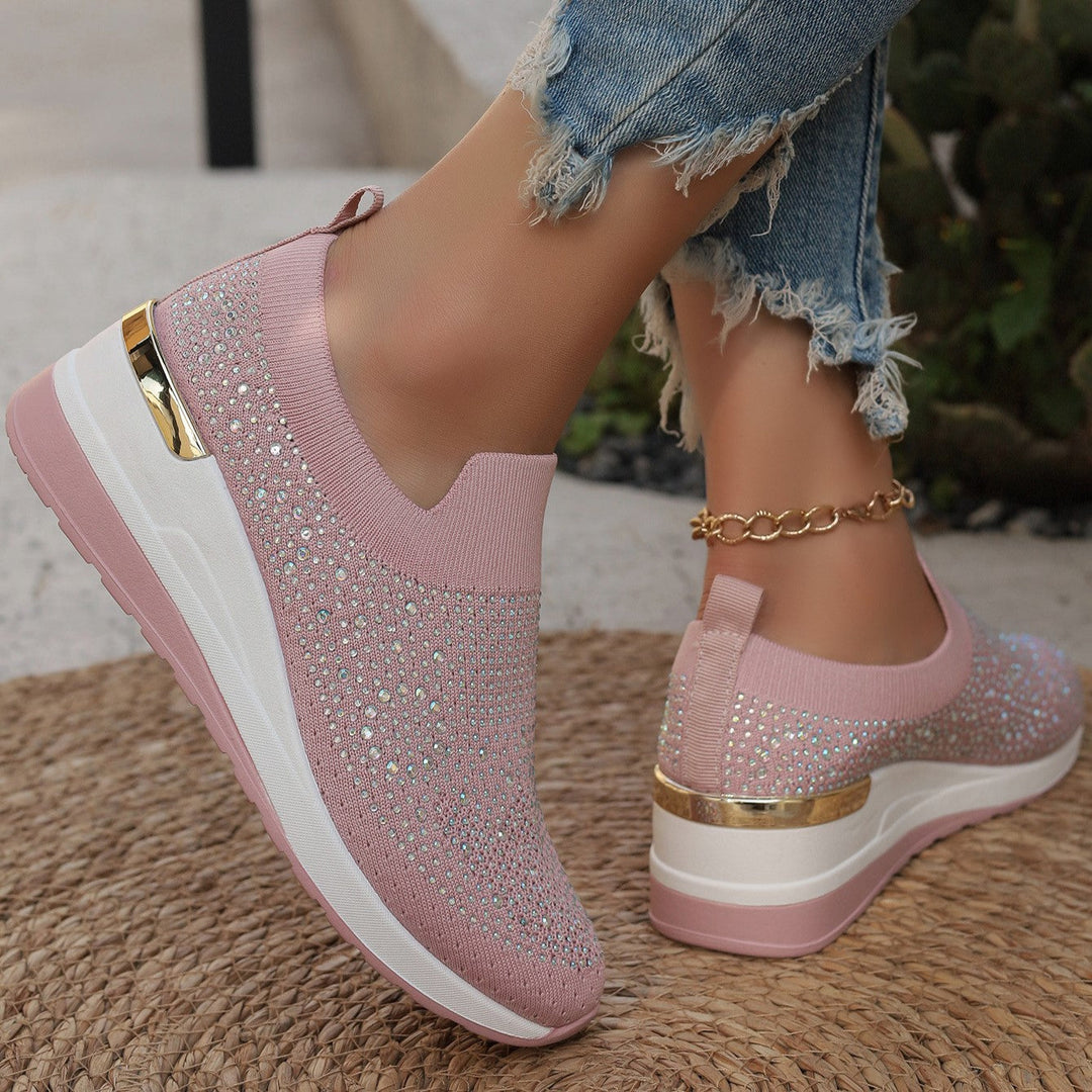 Genovefa | Sparkling Women's Slip-On Sneakers