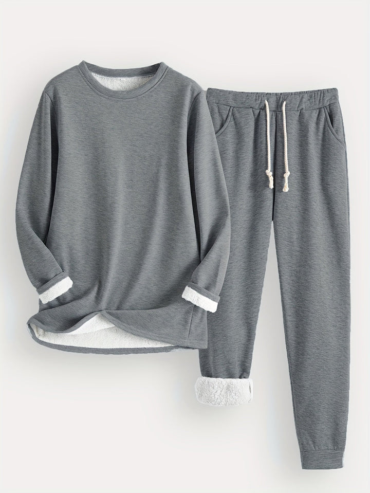 RILEY – COZY FLEECE-LINED LOUNGE SET