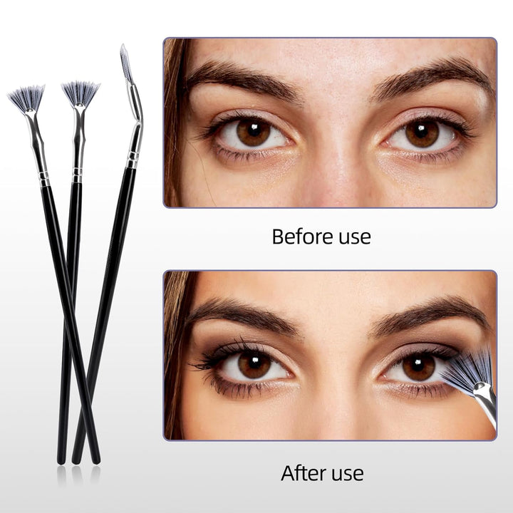 Präzise Eleganz | Faltbarer Winkel-Mascarabürste für makellose Wimpern