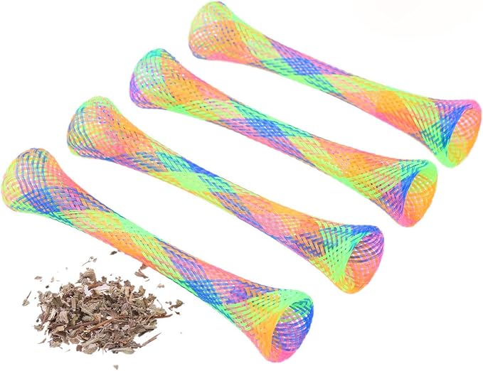 Interactive Cat Mesh Stick Toy for Playtime Fun