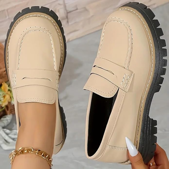 Annika Women's Classic Loafers with Distinctive Sole, view 7 - Elena Harper