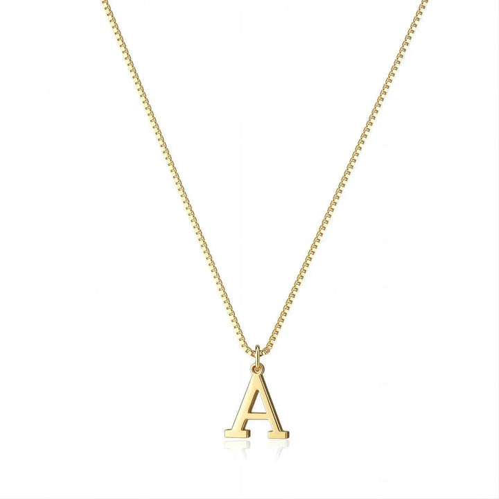 Enzhalynne™  |  Necklace Initials 18k Gold