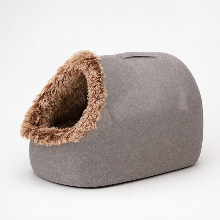 Denwarm Enclosed Foam Dome Cave Pet Bed - Elena Harper