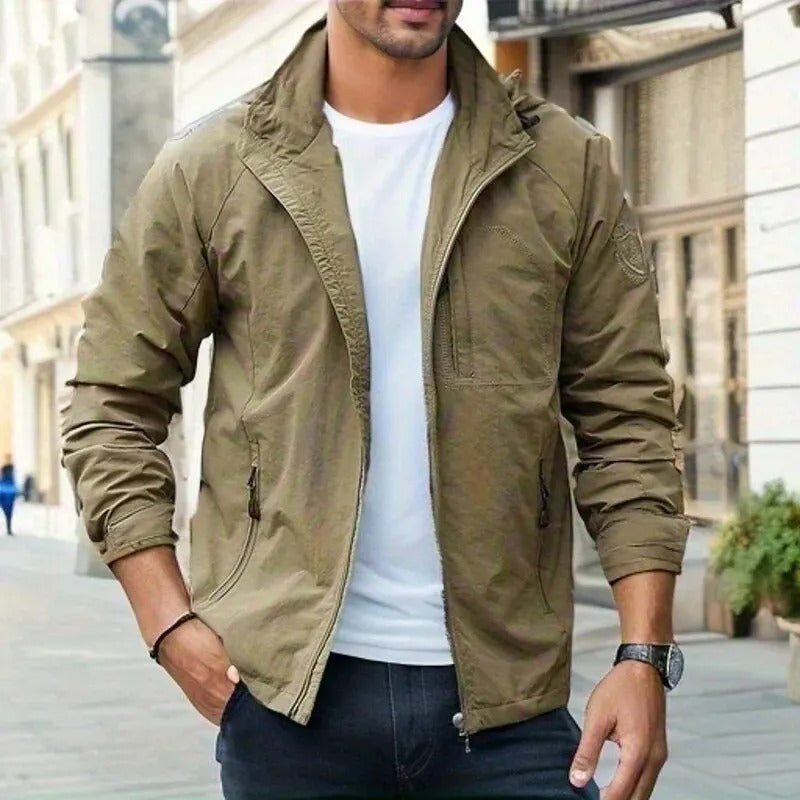 Men's Lightweight Hooded Jacket - Perfect for Casual Outings