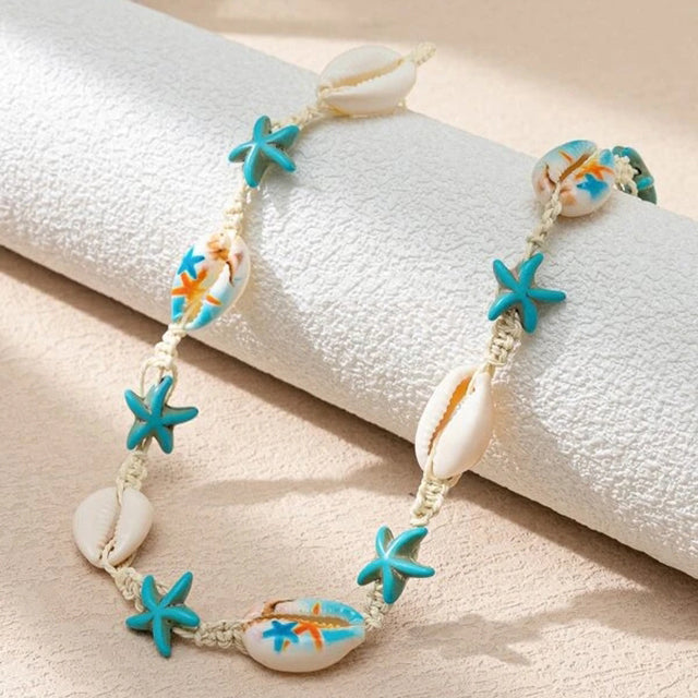 Handwoven Shell Necklace, view 2 - Elena Harper