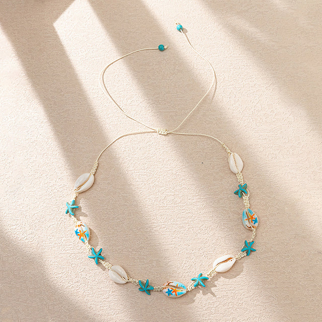 Handwoven Shell Necklace - Elena Harper