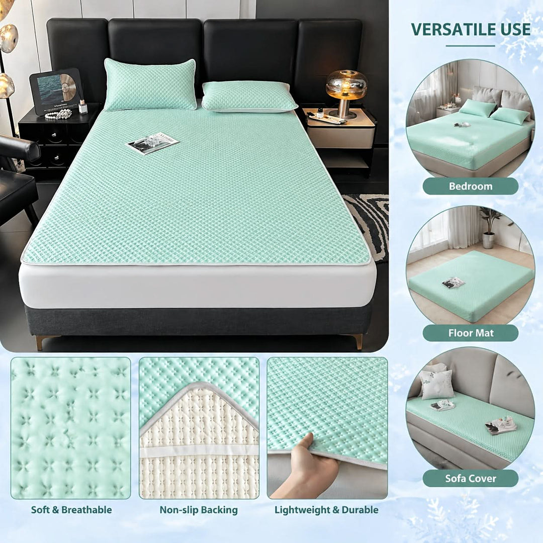 Foldable Cooling Mat for Bed - Breathable Summer Sleeping Mat