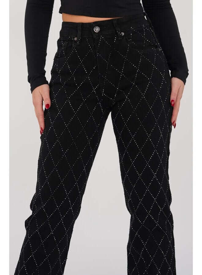 Women's Straight Leg Diamond Jeans