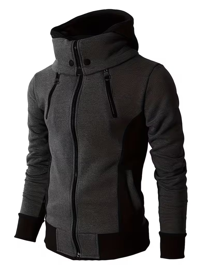 Griffiths Long-Sleeve Hoodie with Quarter Zip, view 2 - Elena Harper