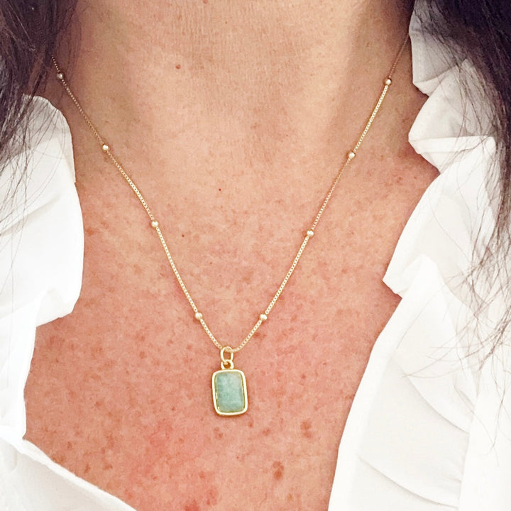 Briella Amazonite Gemstone Necklace