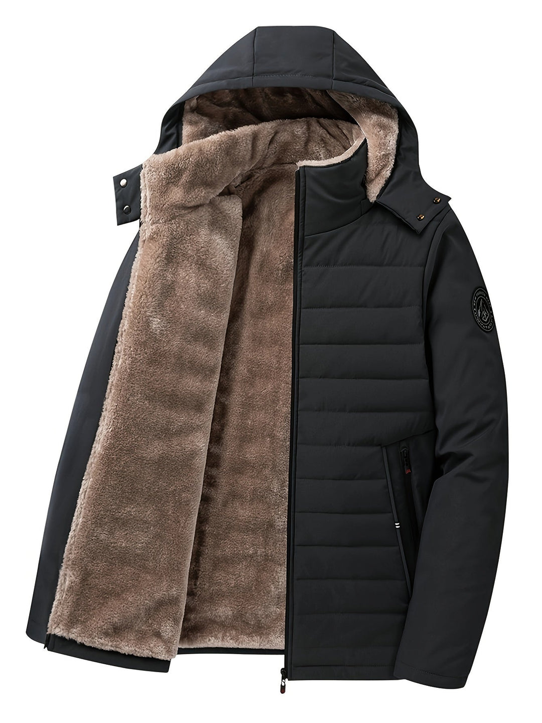 Rhys Hooded Insulated Coat, view 2 - Elena Harper