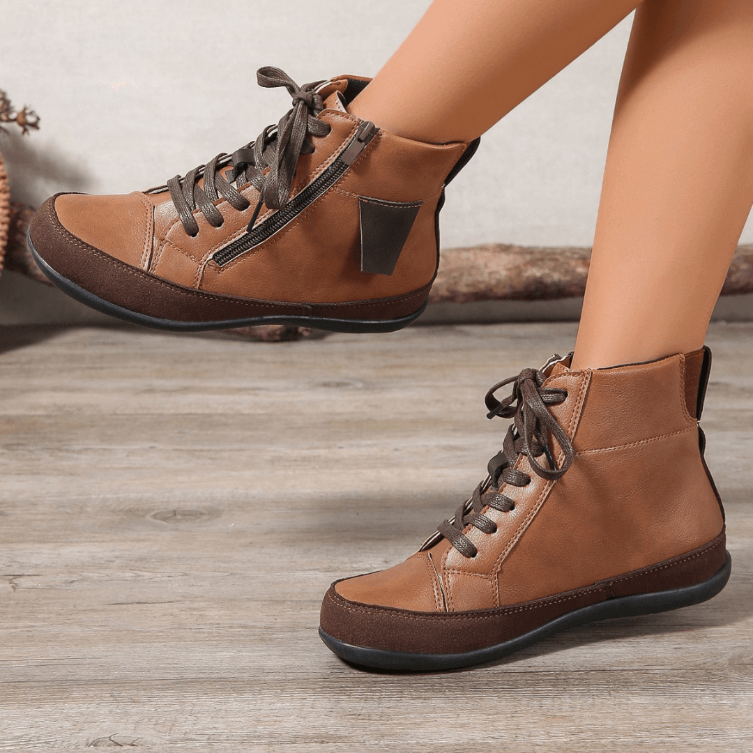 Women's Ankle Boots with Side Zipper