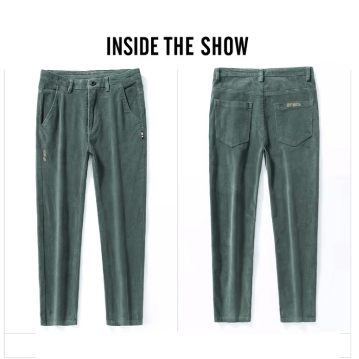 Men's Fleece Corduroy Winter Pants