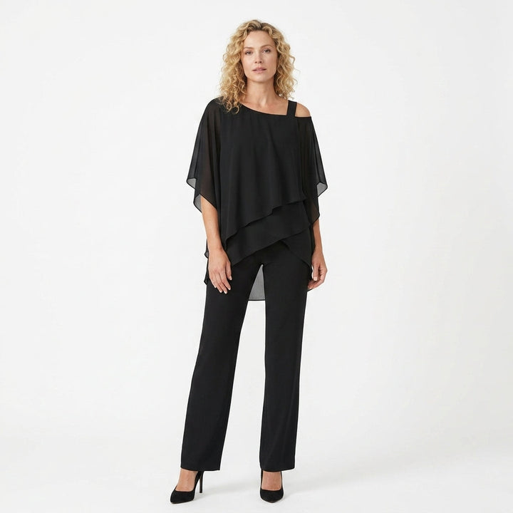 Black Evening Two Piece Set Elegant Formal Occasion Co Ord