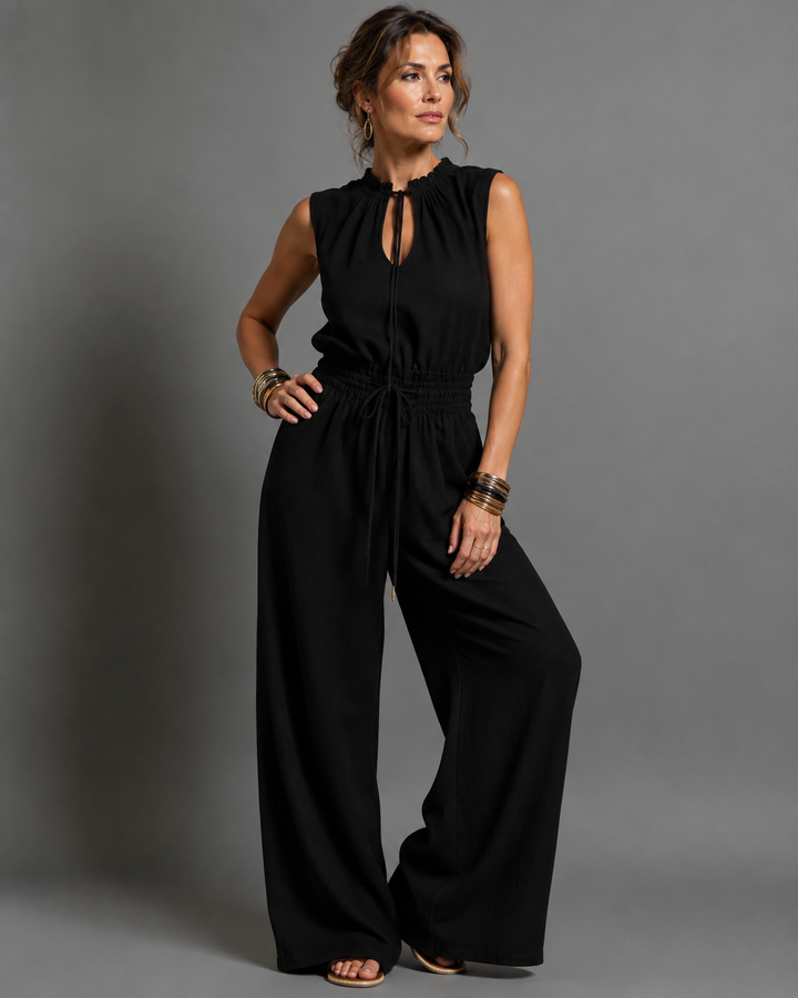 Jette™ | Sleeveless Jumpsuit with Wide Legs