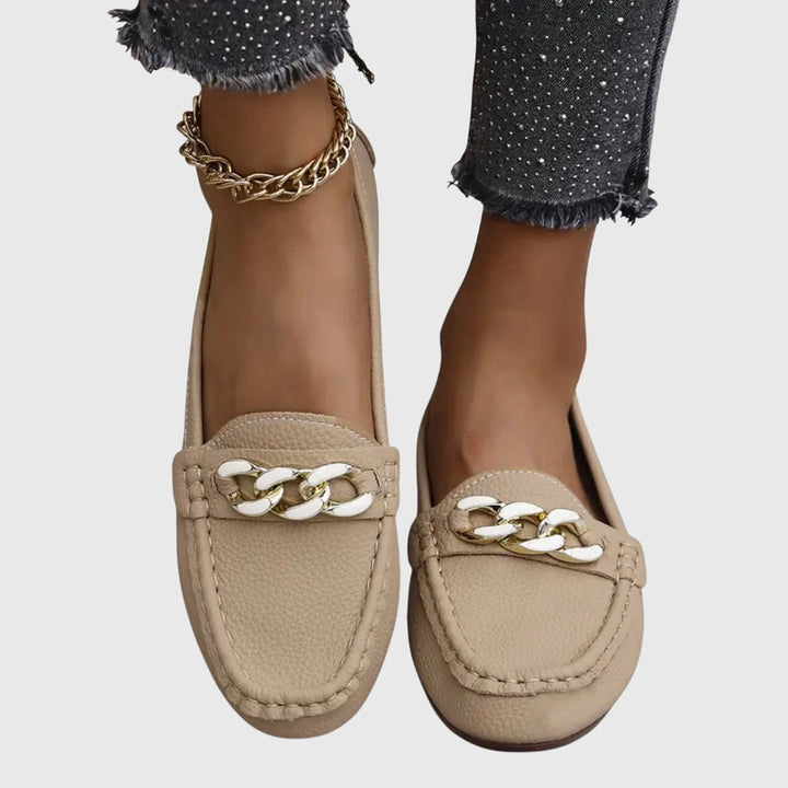 Melira | Orthopaedic loafers with metallic detail and design