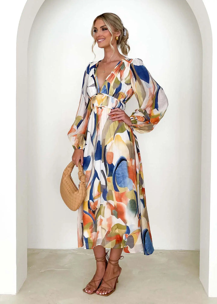 Rumi Stylish Maxi Dress, view 6 - Elena Harper