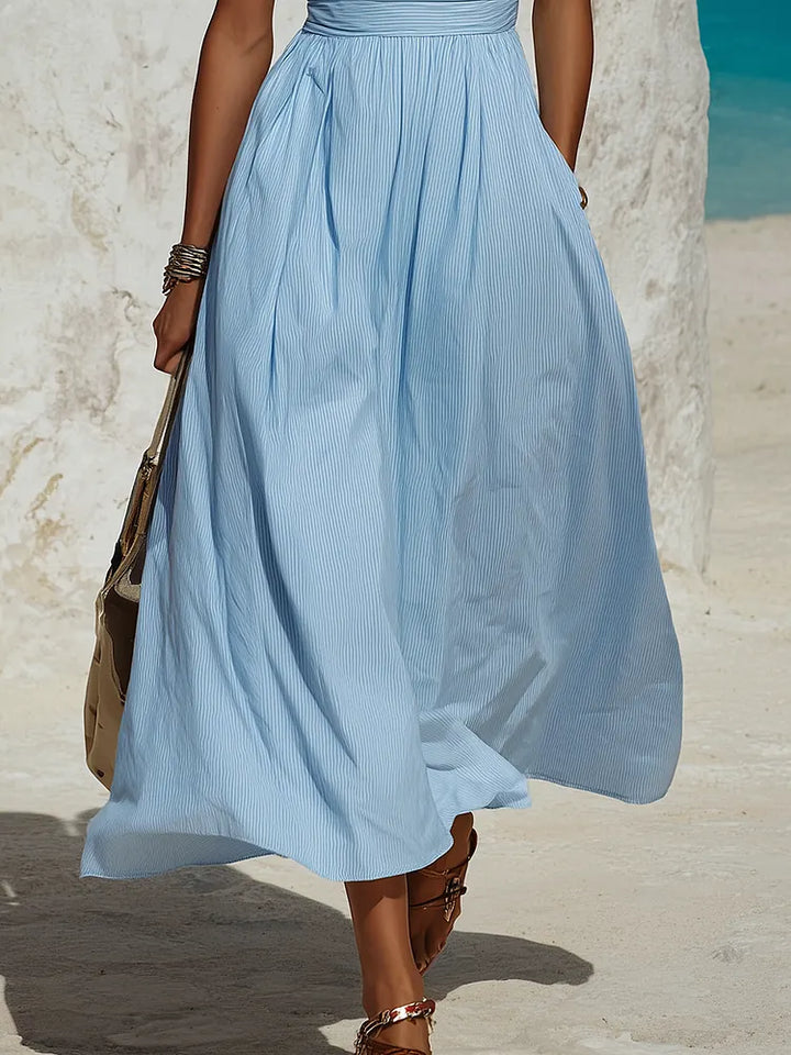 Bohemian Vacation Halter Neck Dress