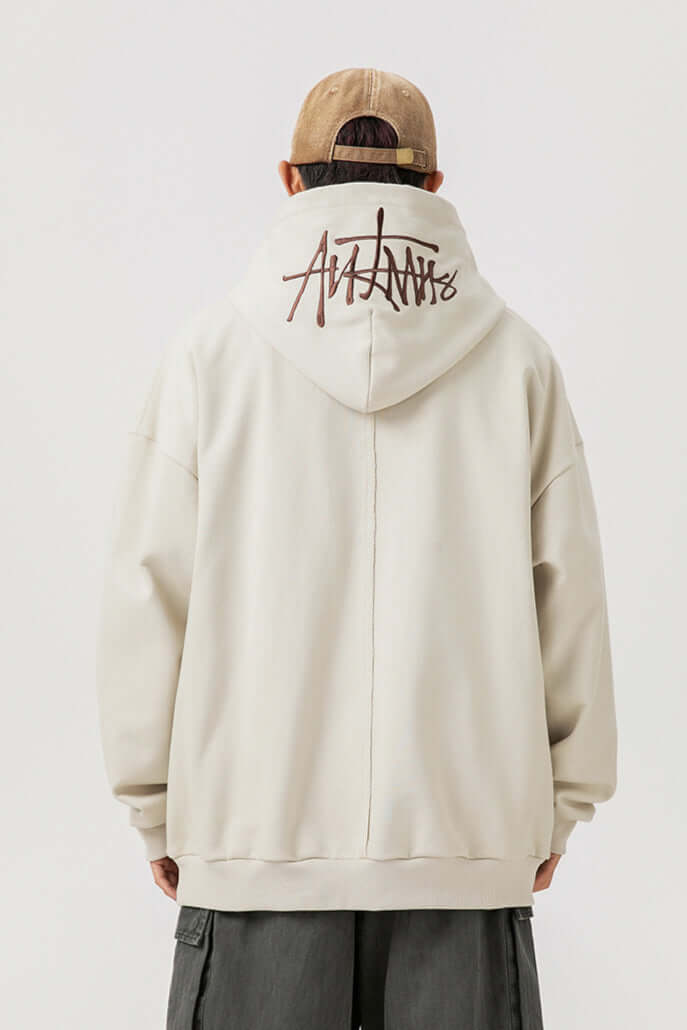 Men's Oversized Graphic Hoodie, view 9 - Elena Harper
