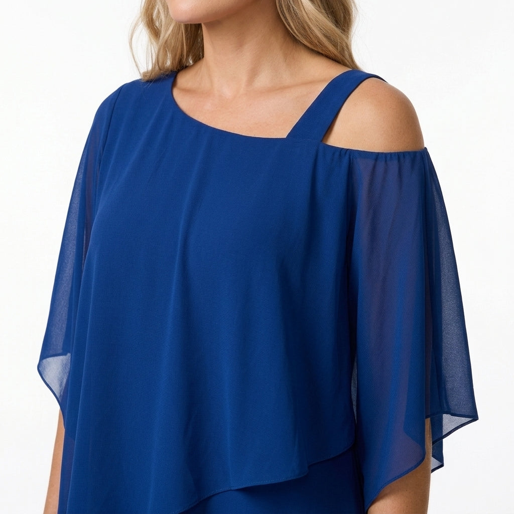 Blue Evening Two Piece Set Elegant Formal Co Ord Occasion