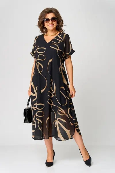 Maddy Comfortable & Elegant Dress, view 6 - Elena Harper