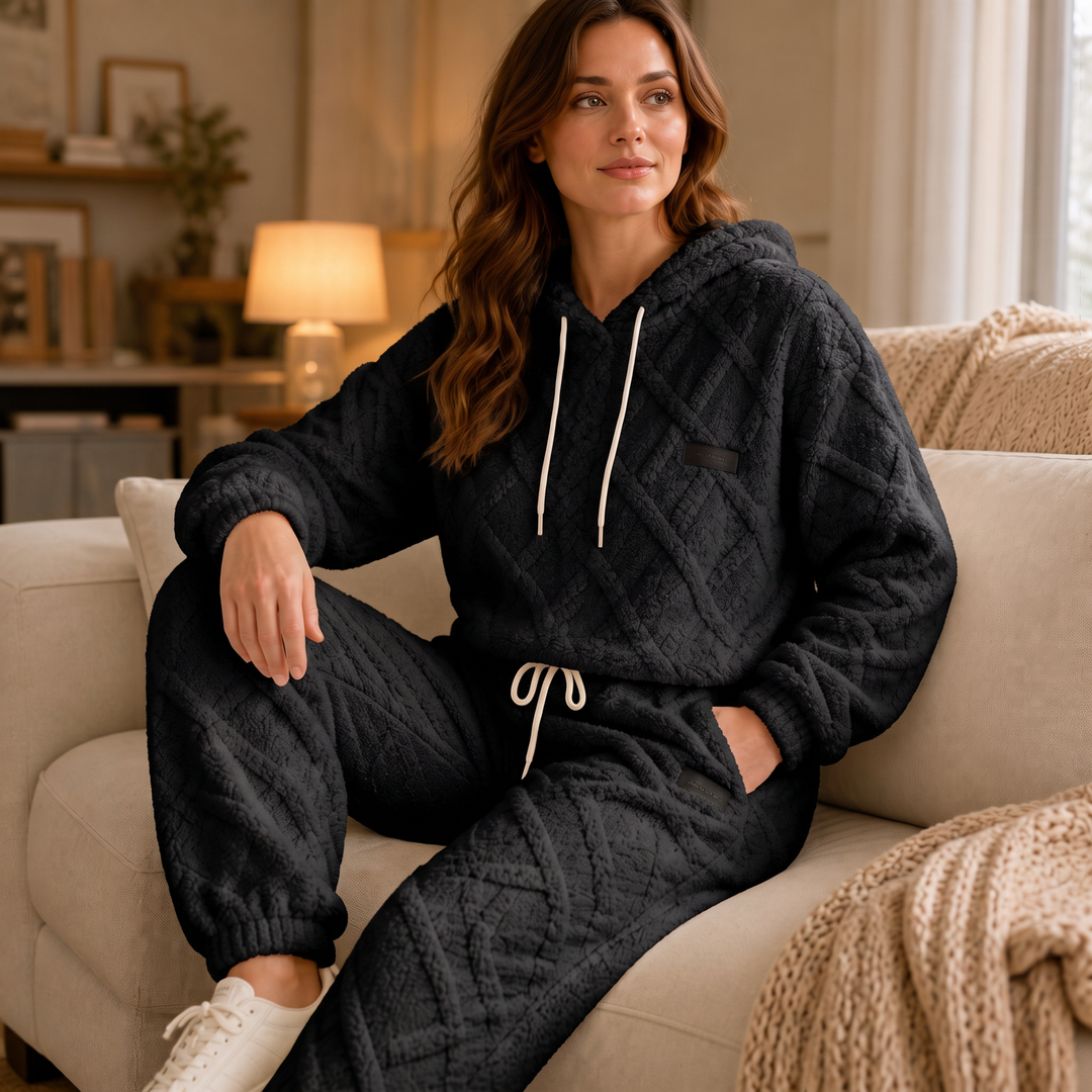 Emilia Cozy and Stylish Lounge Set with 3D Structure, view 5 - Elena Harper