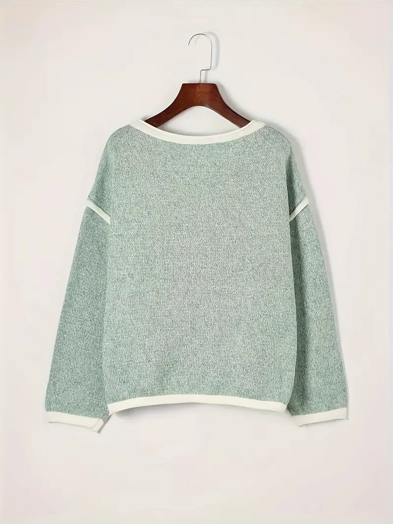Giselda Crew Neck Knitted Sweater, view 7 - Elena Harper