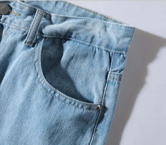 Men's Relaxed Fit Straight Leg Jeans - Elena Harper