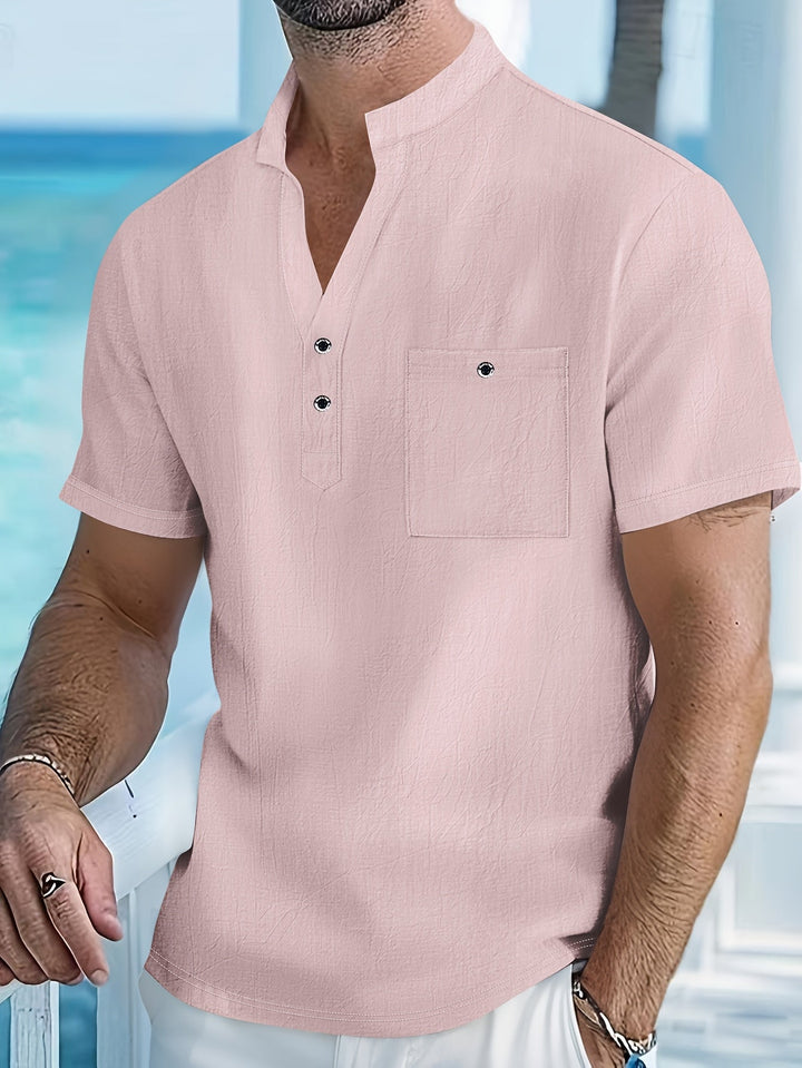 LAURENT MONACO | QIPAO COLLARED SHIRT FOR MEN