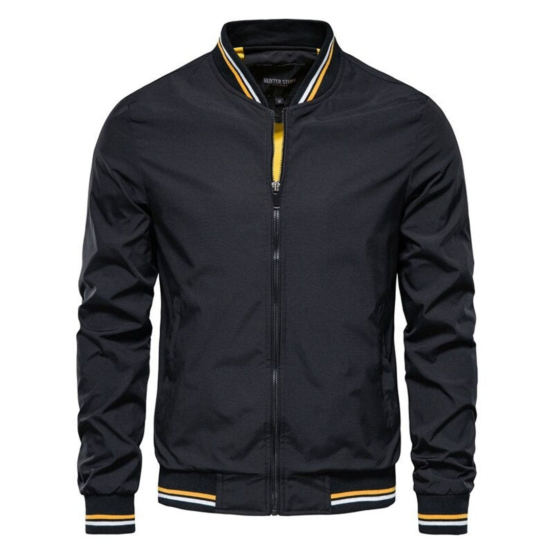 Sebastian | Casual Men's Bomber Jacket with Contrast Rib Details