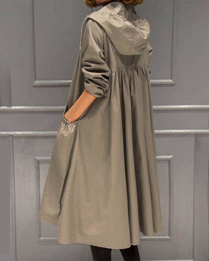 Claudia Classic and Elegant Women's Trench Coat, view 5 - Elena Harper