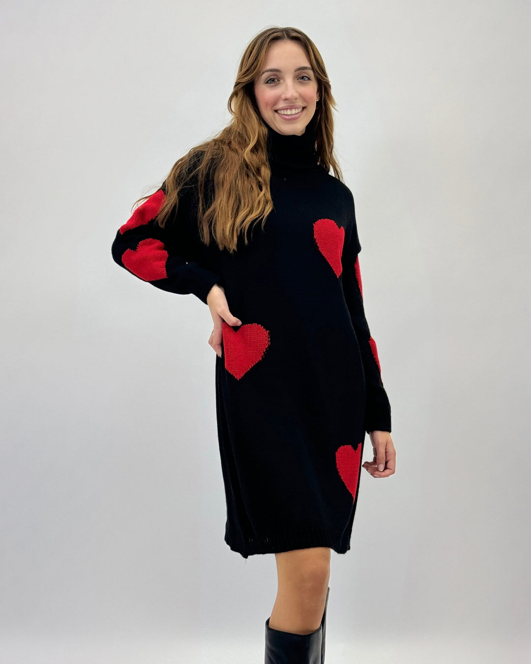Doreen™  |  Heart Pattern Knit Romantic