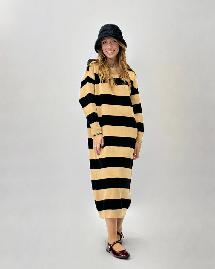 Ximena™  |  Striped Long Dress