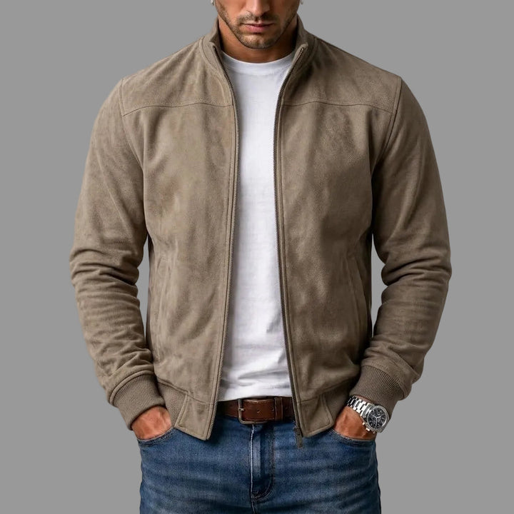 LAURENT MONACO | SUEDE BOMBER JACKET FOR MEN
