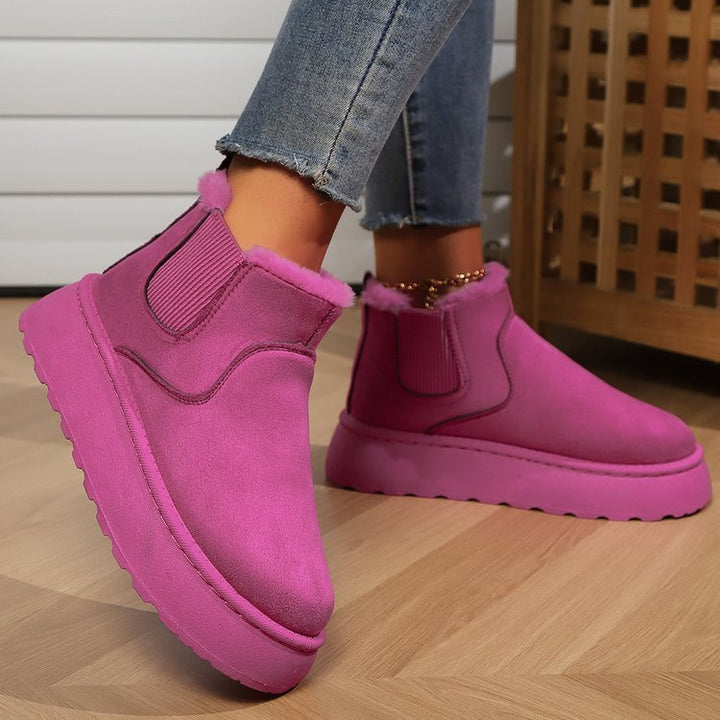 Warm Winter Boots with Thick Soles - Elena Harper