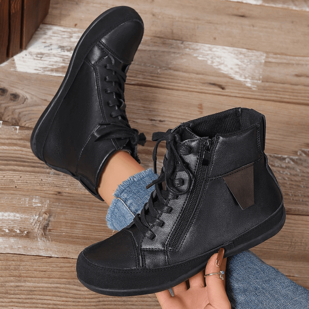 Women's Ankle Boots with Side Zipper