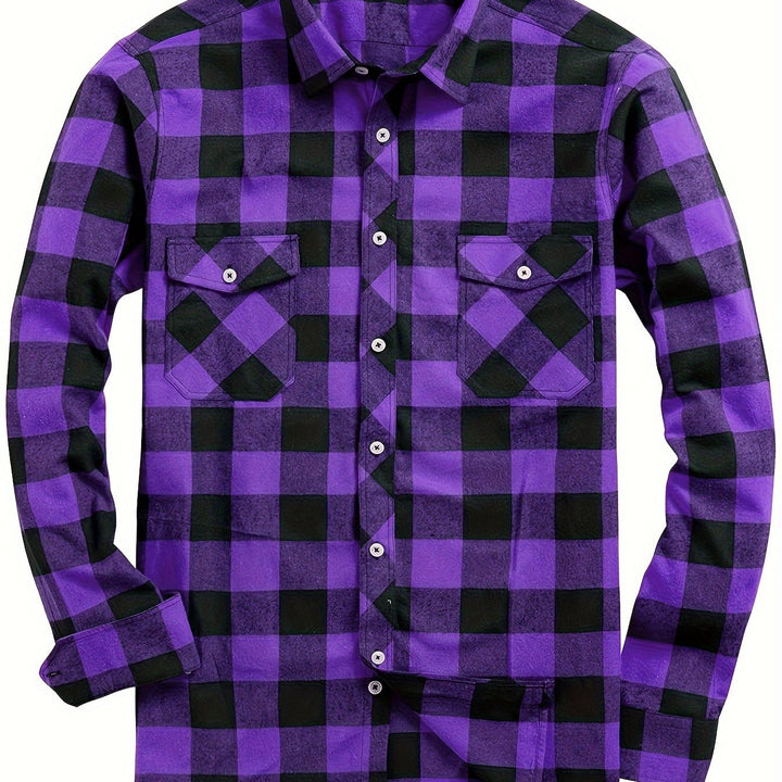 LAURENT MONACO | CHECKED SHIRT WITH BUTTONS FOR MEN