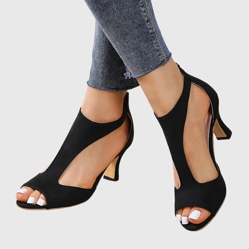 Alejandra | Women's Spring Sandals with Open Heel and Cut-Out Design