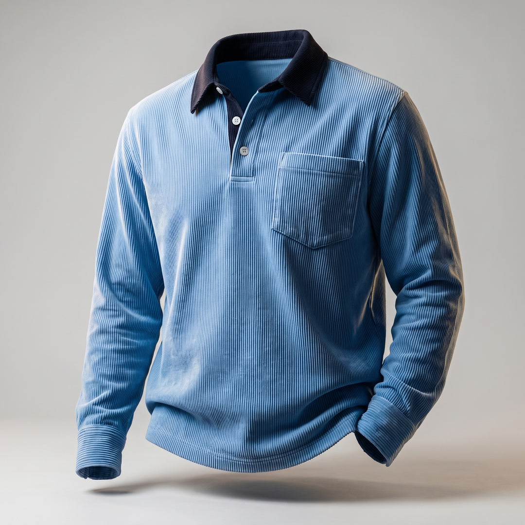 Florian | Elegant Cord Polo Shirt Made of Soft Cotton