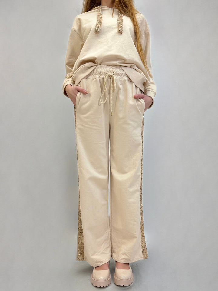 Tracksuit™  |  Trousers Side Sequins