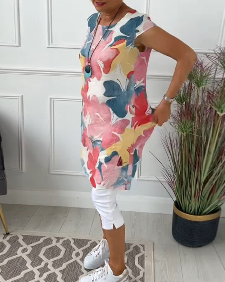 Women's Elegant Casual Floral Dress Perfect for Everyday Style, view 6 - Elena Harper