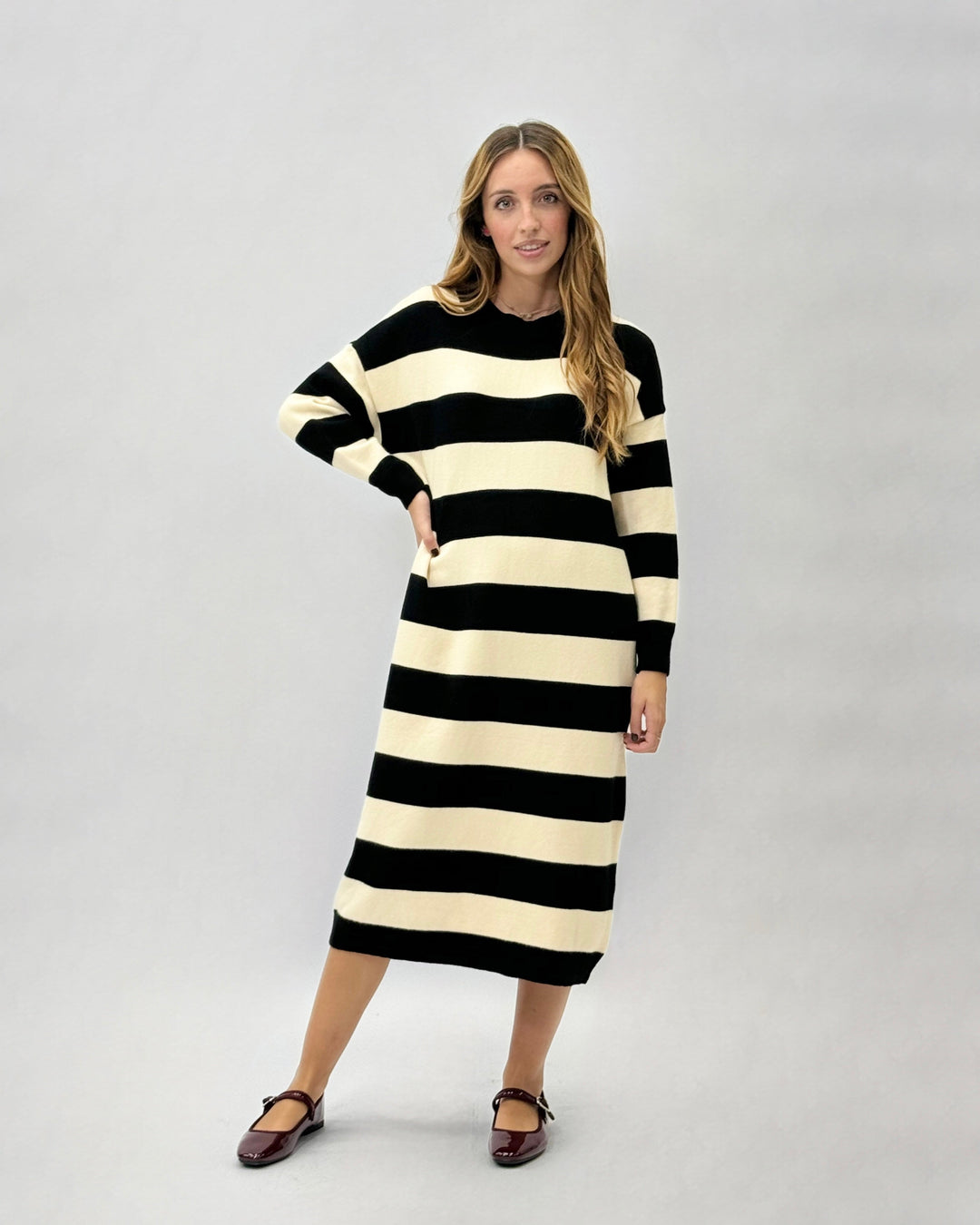 Ximena™  |  Striped Long Dress