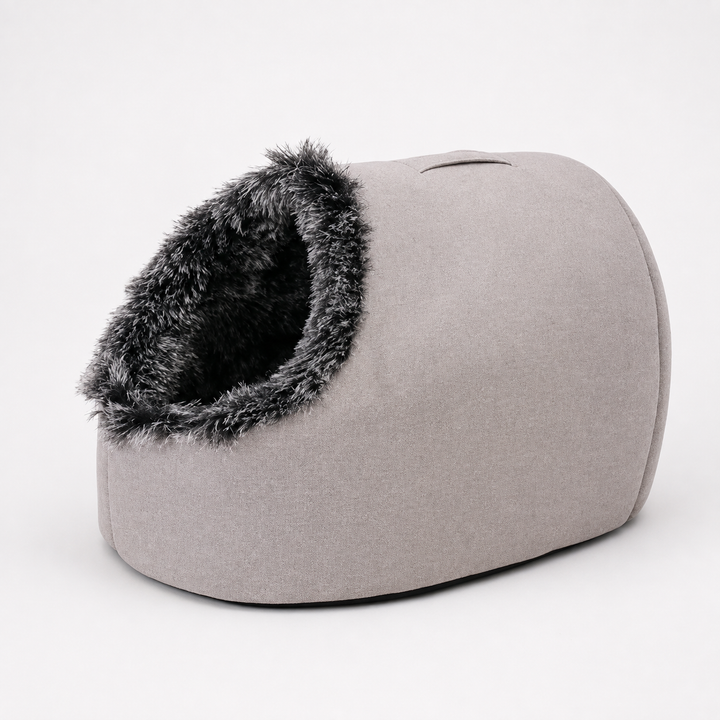 Denwarm Enclosed Foam Dome Cave Pet Bed - Elena Harper